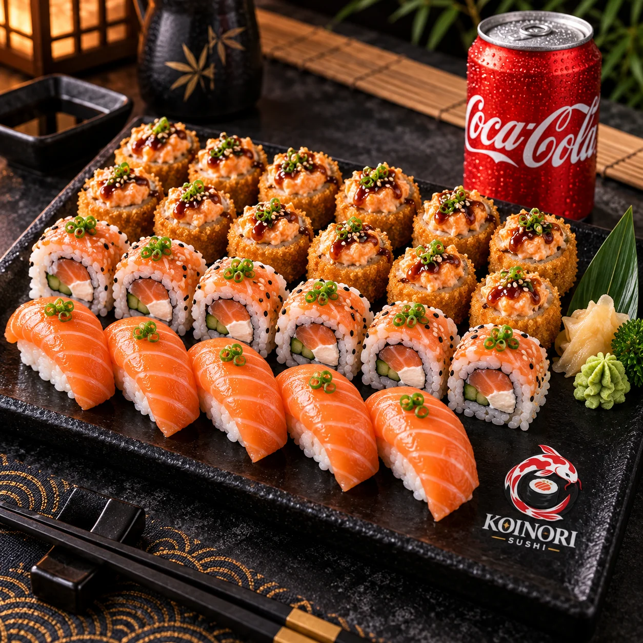 Combo Hanabi — 24 Peças + Coca-Cola