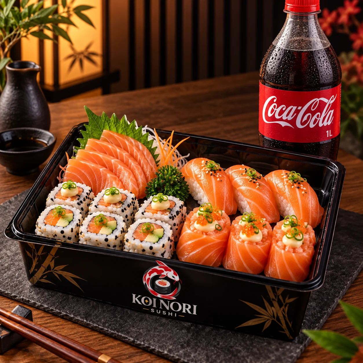 Sakura — 16 Peças + Coca-Cola 1L
