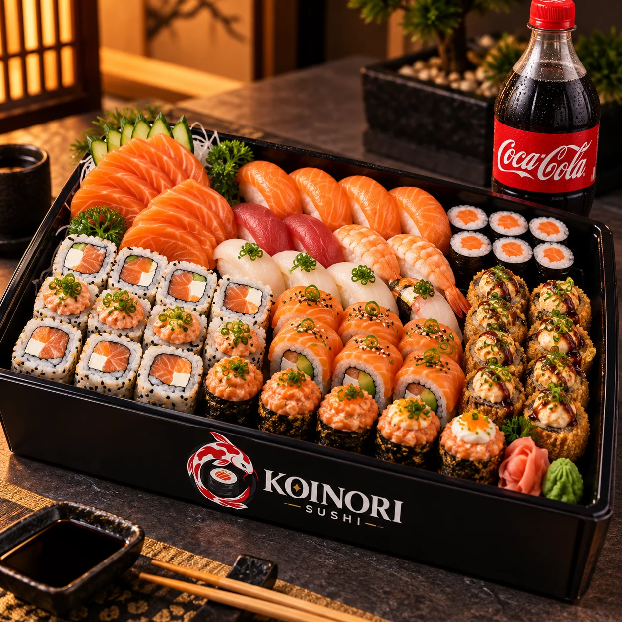 Shogun — 58 Peças + Coca-Cola 1L